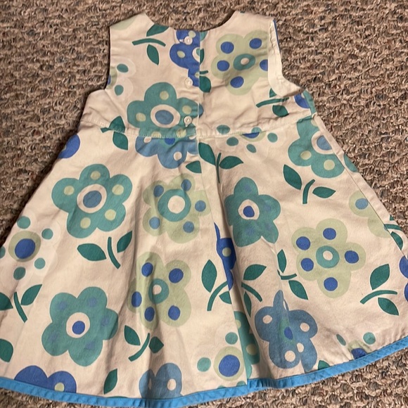BABY GAP RETRO FLOWER CANVAS TWIRL DRESS 12-18-24 MONTHS HTF EUC - Picture 6 of 6